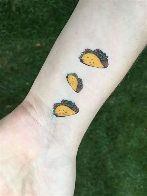 taco tattoo|small taco tattoo.